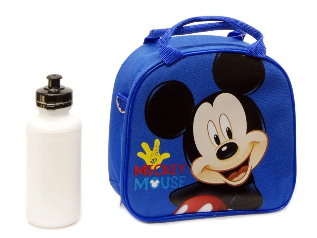 Mickey Mouse 16 Rolling Backpack + Match Lunch bag with Water Bottle