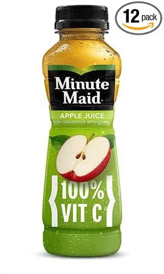 Minute Maid Juice in 12 oz Bottles Bundled by Louisiana Pantry (Apple, 12 Pack)