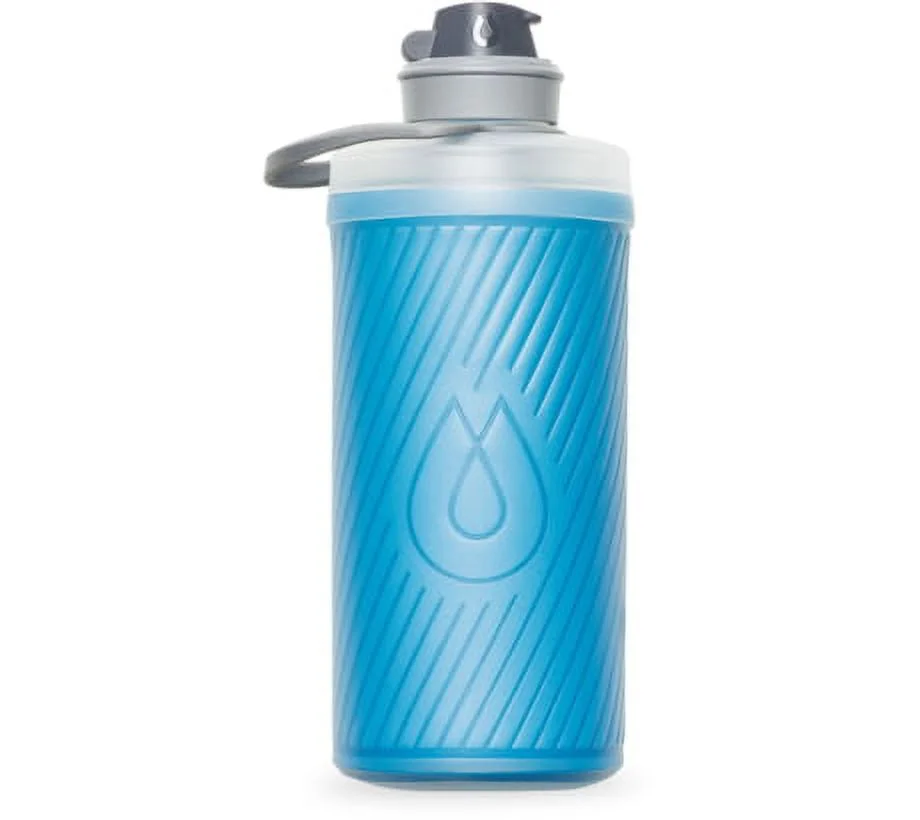 HydraPak Flux Water Bottle, Tahoe Blue, 1L/32oz,
