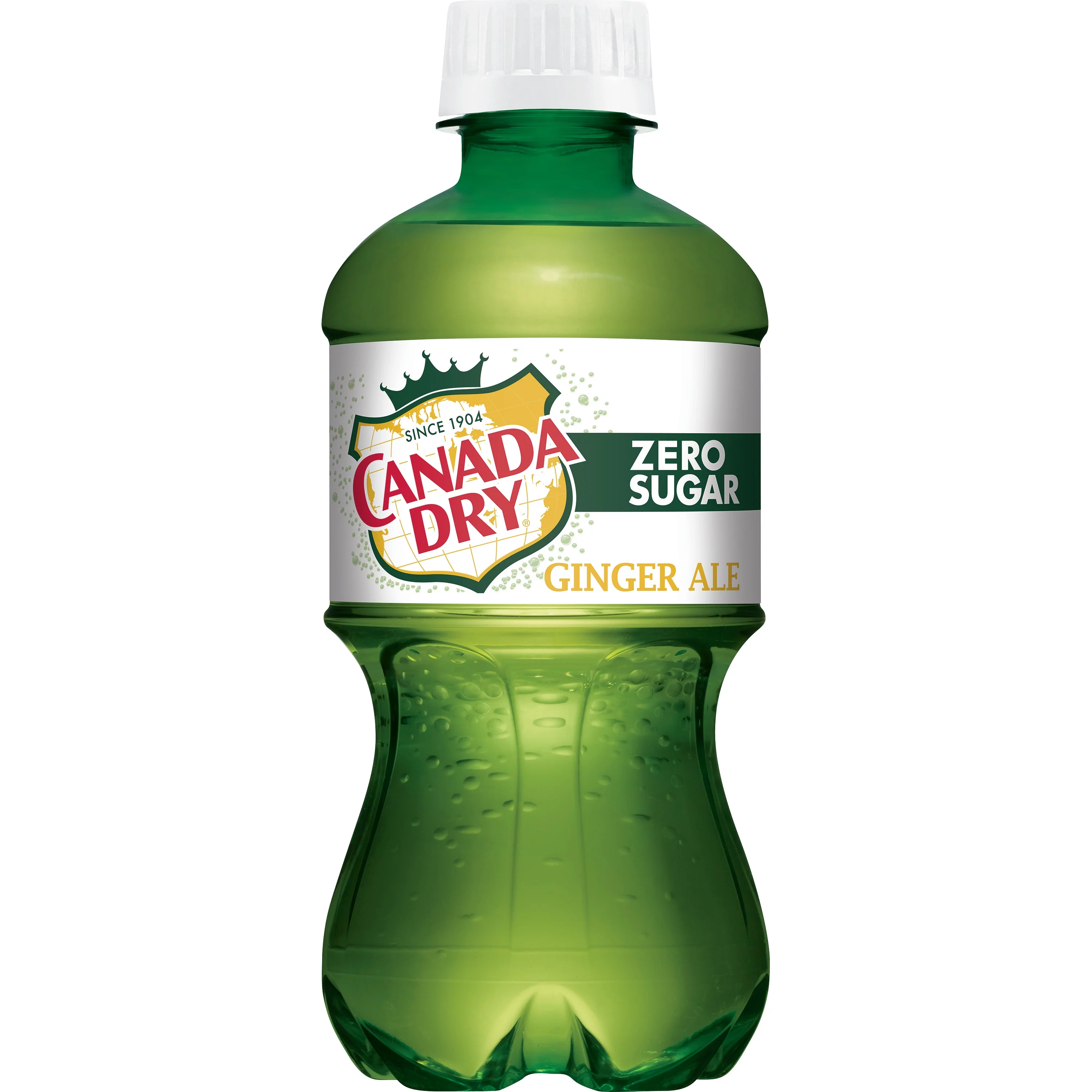 Canada Dry Zero Sugar Ginger Ale Soda Pop, 12 fl oz, 8 Pack Bottles