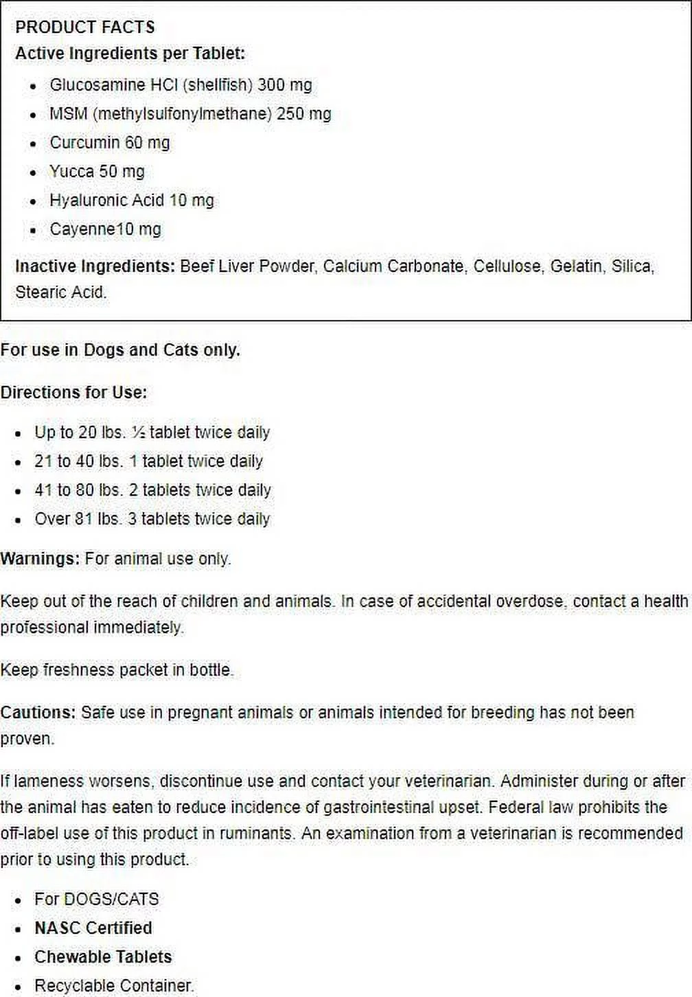 NOW Foods Pets, Joint Support for Dogs/Cats, 90 Chewable Tablets, 4.6 oz (130.5 g)