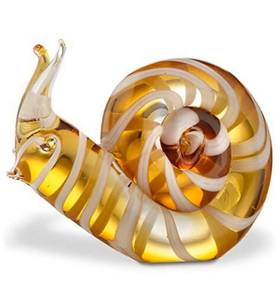 New Lenox Art Glass Giant Snail 5.5