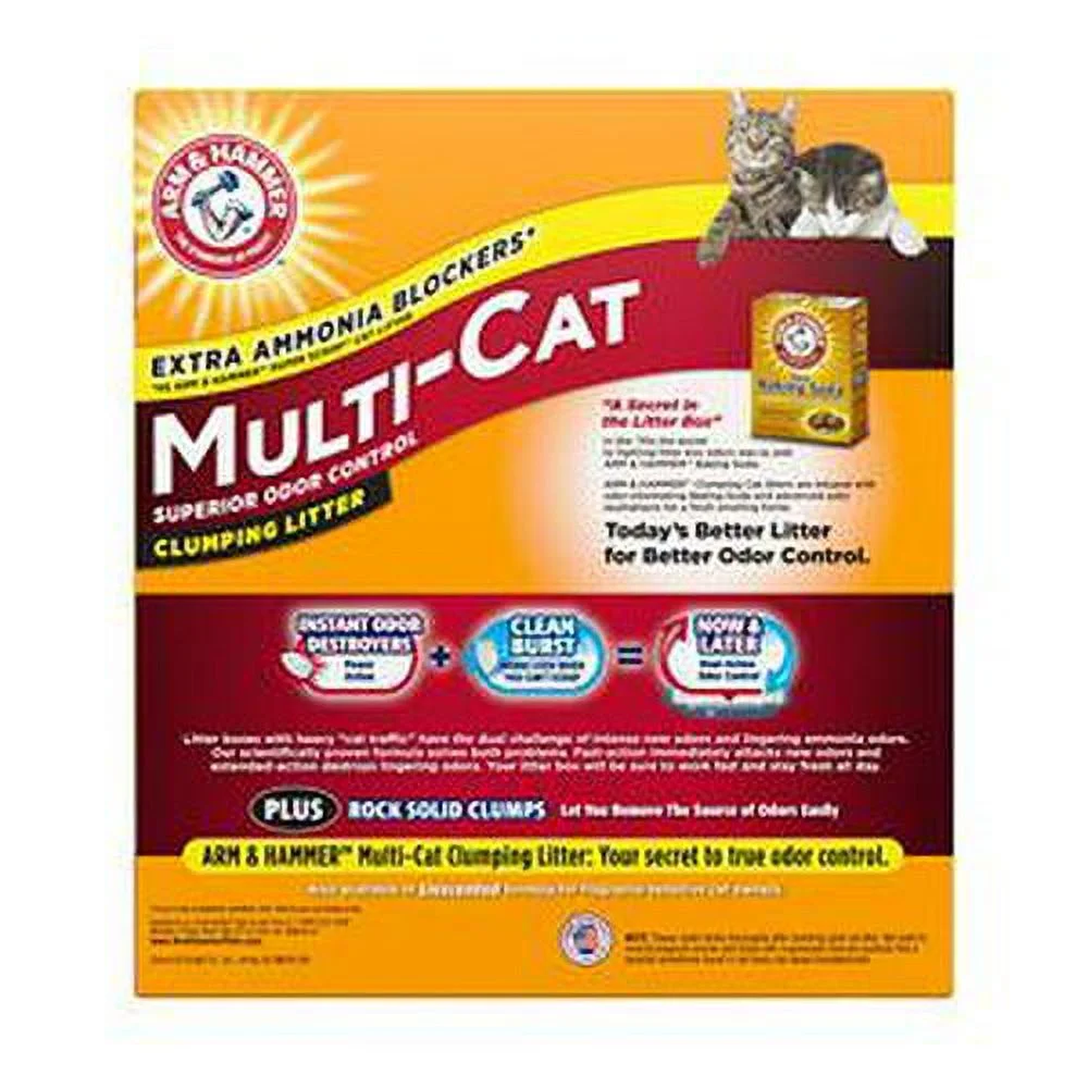 Arm and Hammer MultiCat Clumping Litter, Scented 29lb