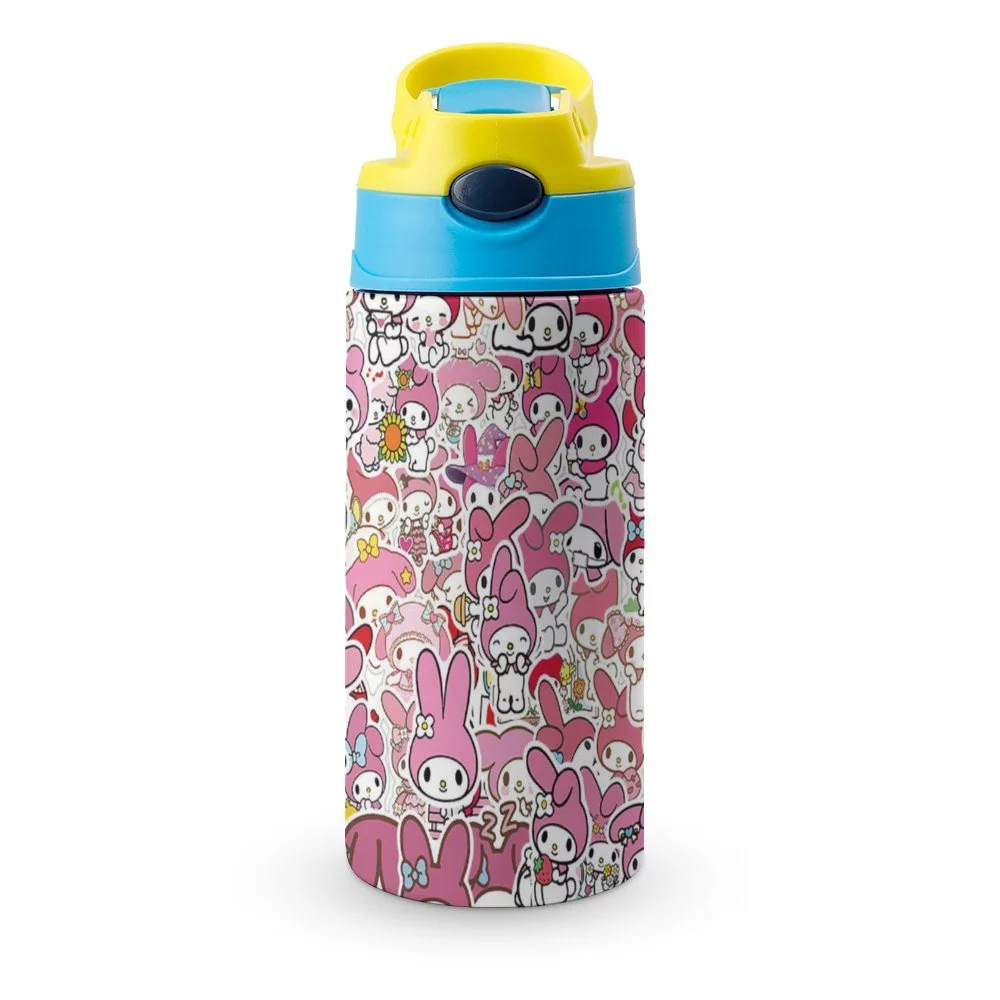 My Melody Children's Water Bottle Vacuum Insulated Stainless Steel Cup With Straw Toddler Thermoses