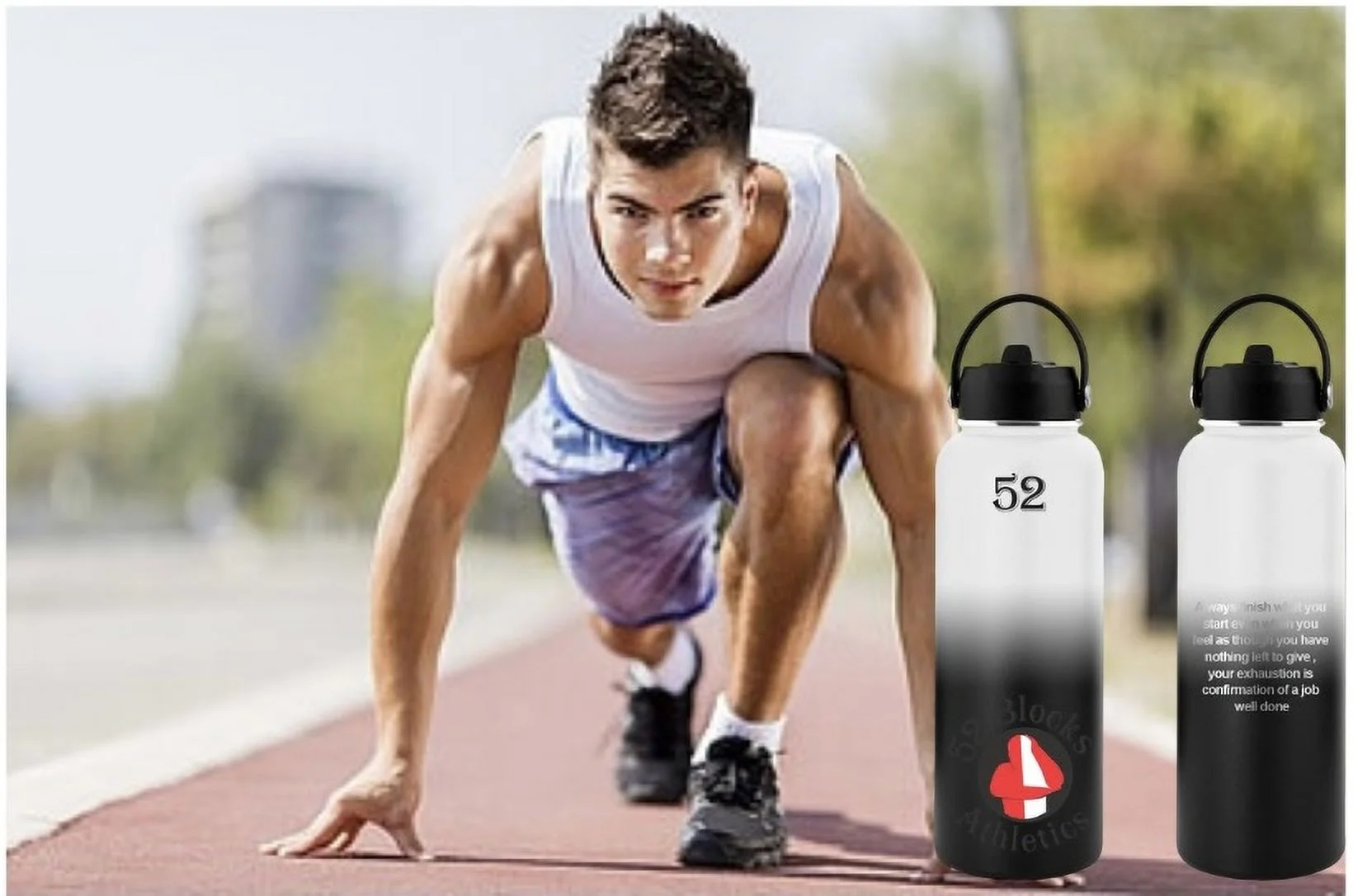 52 Blocks Athletics Sports Bottle