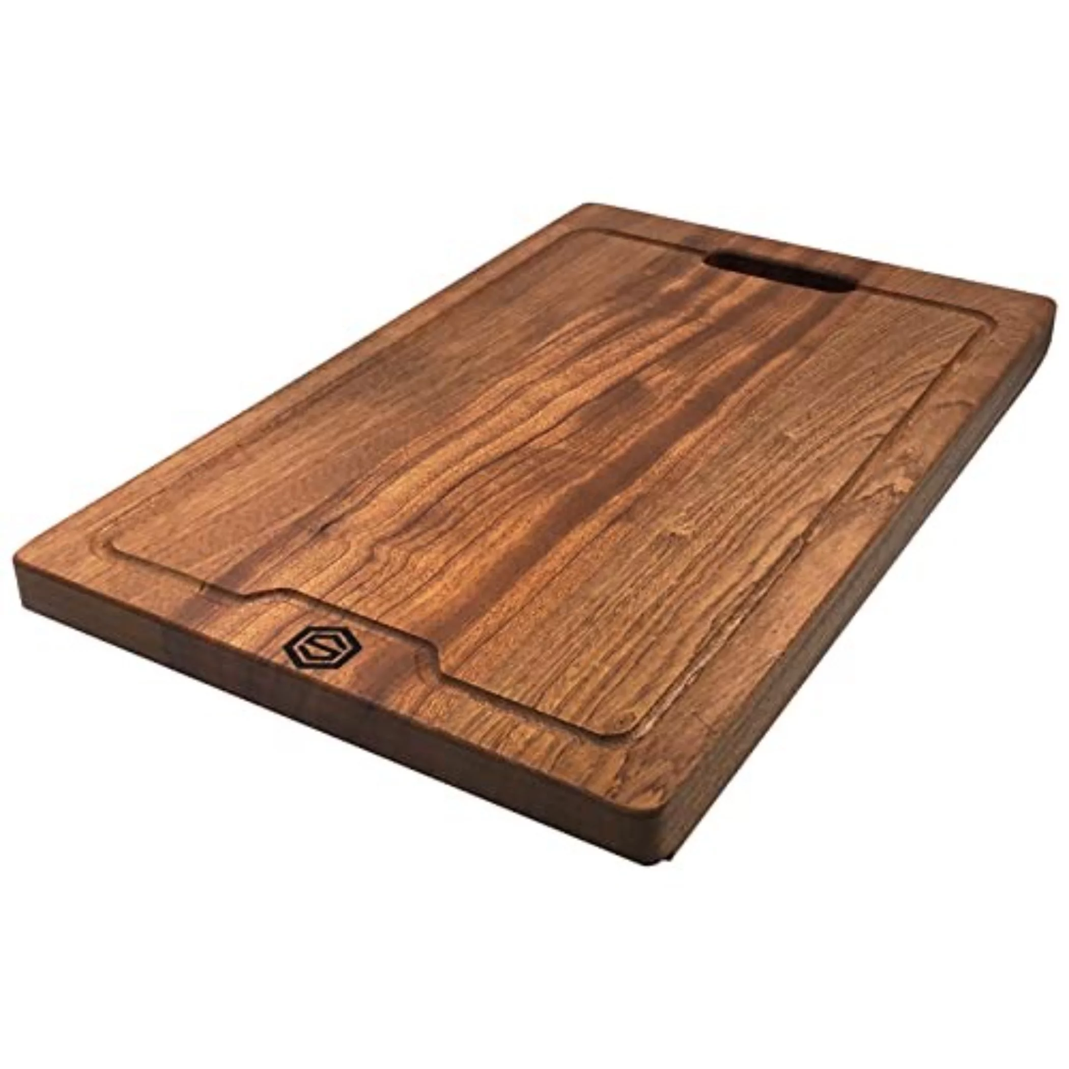 Strictly Sinks Wooden Cutting Board for Kitchen - Ideal Large Cutting Board, Chopping Board for Meat, Vegetables & Fruits with Handle & Juice Groove - Scratch-Resistant (16-3/8