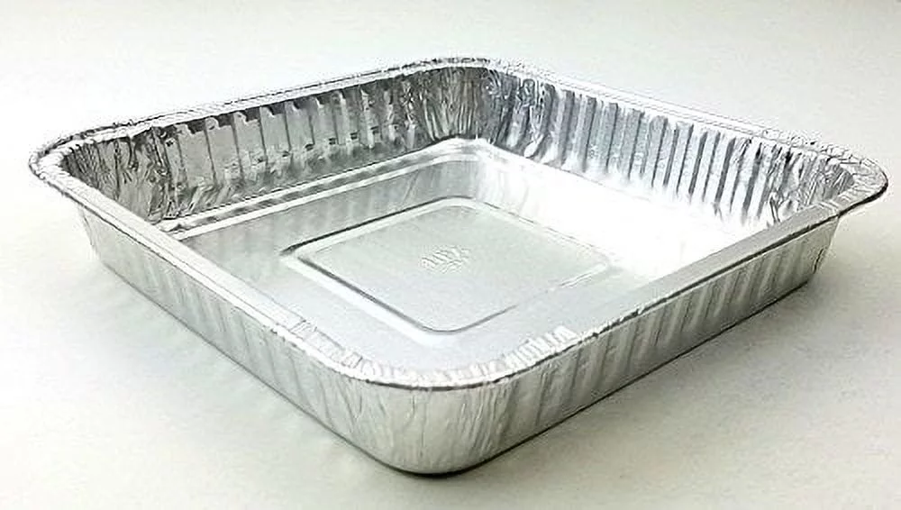 Handi-Foil Square Aluminum Foil Cake Pan - Disposable Baking Tin REF# 308 (200)