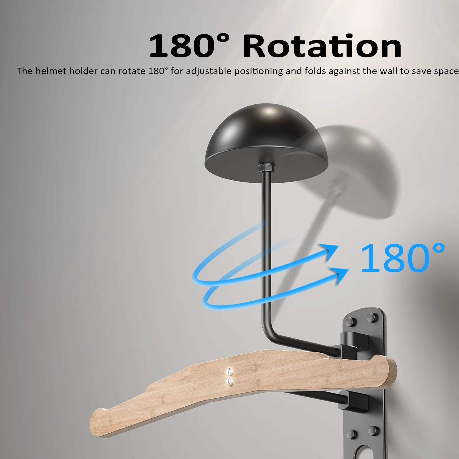 GoolRC Rack,Rotation Helmet Wall Mount Helmet Helmet 180 Rotation Helmet With Mount 180 With 2 Caps Dazzduo Owsoo Nebublu