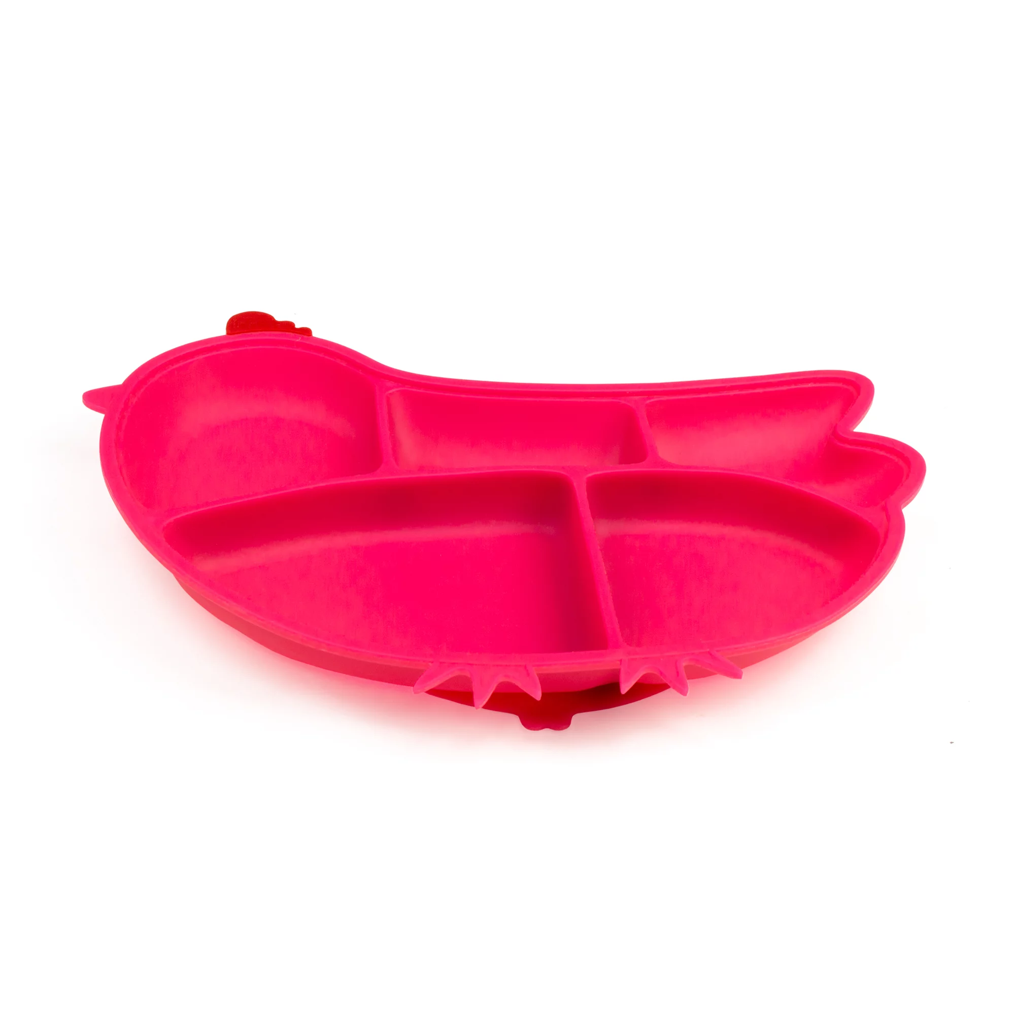 Innobaby Din Din Smart Silicone Chicken Plate for Children, BPA Free, Pink