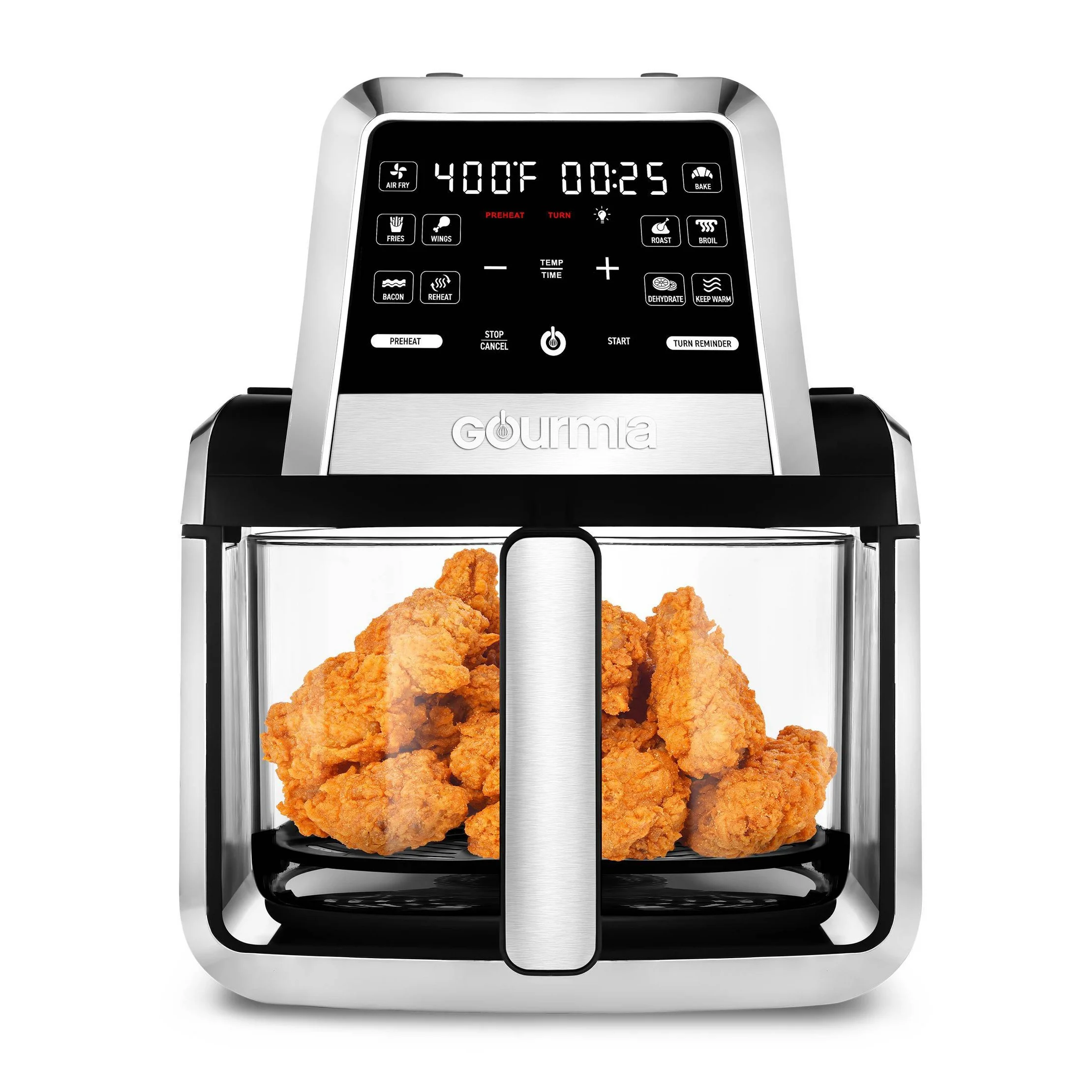 7-Qt. Fry ‘N Fold Digital Air Fryer with 10 Presets & Guided Cooking - Black