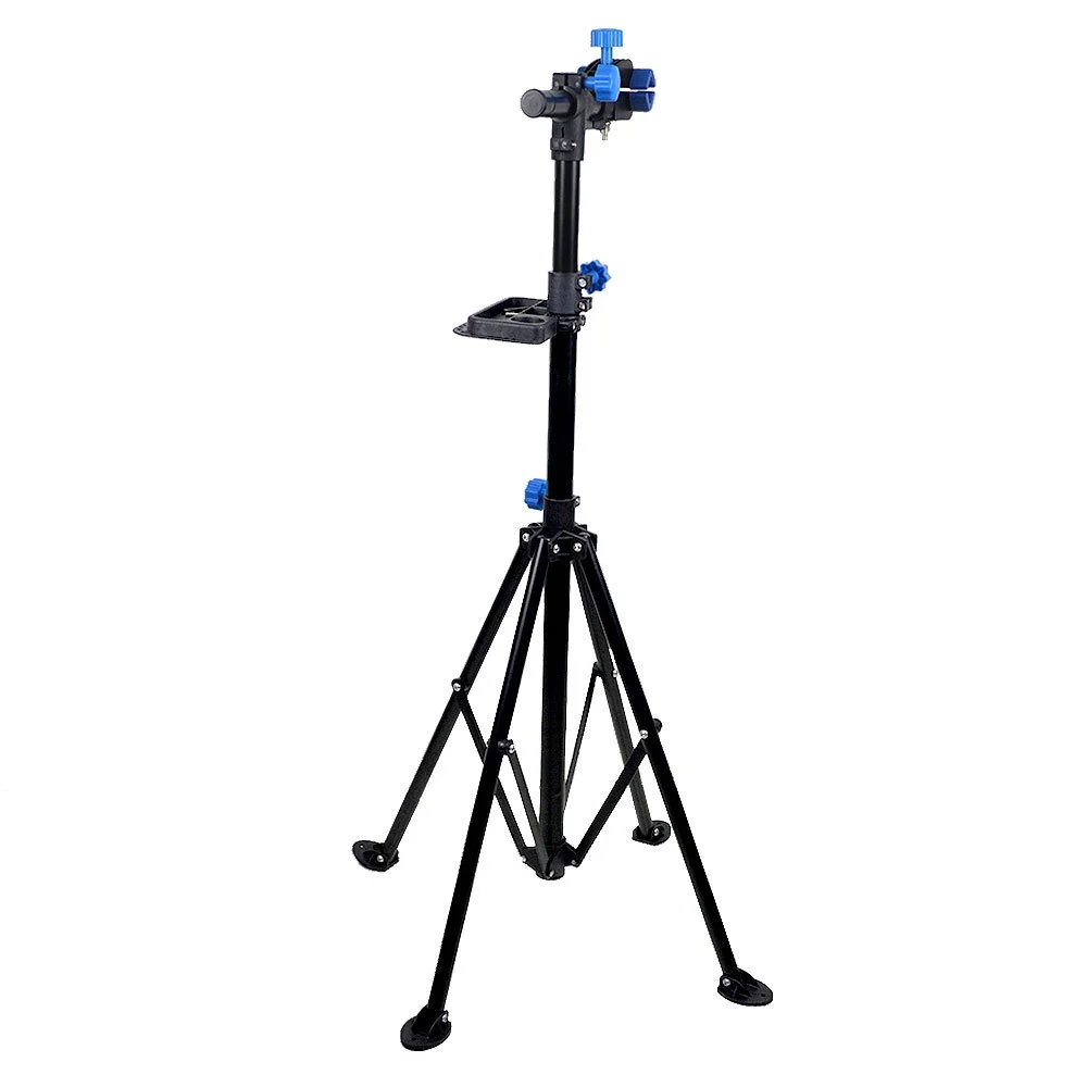 Carevas Bike Stand Maintenance Station for BMX and Mountain Bikes Adjustable Folding Design with Convenient Tool Tray