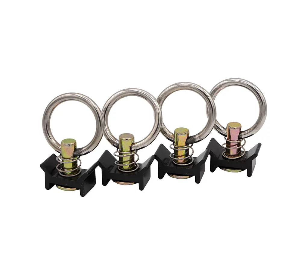 220 Pieces Black Tie Down Kit with 2