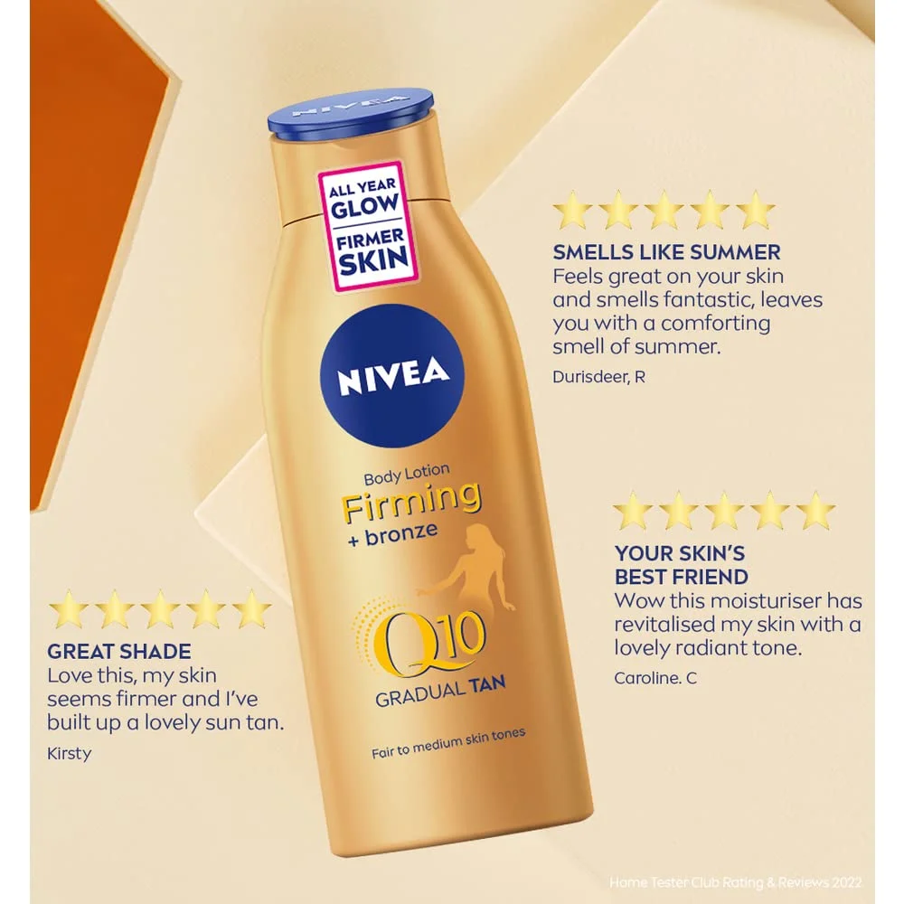 Nivea Body Q10 Gradual Tan Body Moisturiser Fair To Medium 400Ml