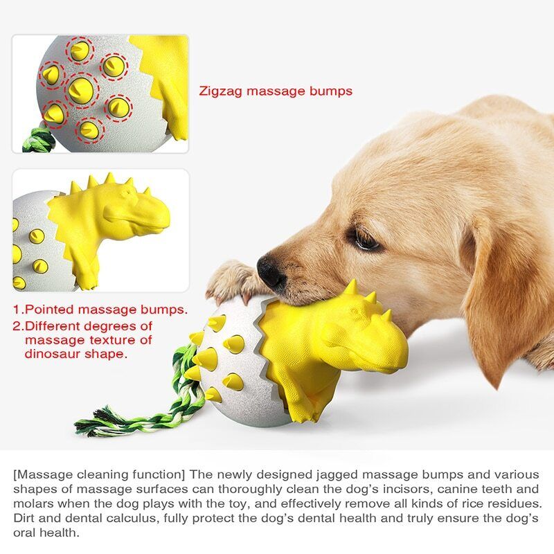 Dog Toothbrush Molar Stick Pet Bite-Resistant Interactive Puzzle Teeth Cleaning