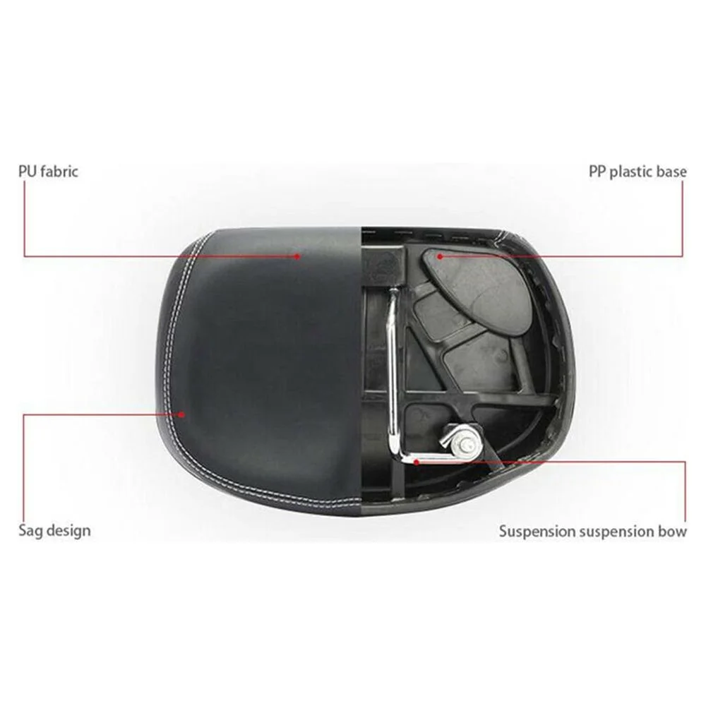 Big Ass Bike Cycling Noseless Saddle Wide Large Soft PU Pad Seat (Black & Blue)