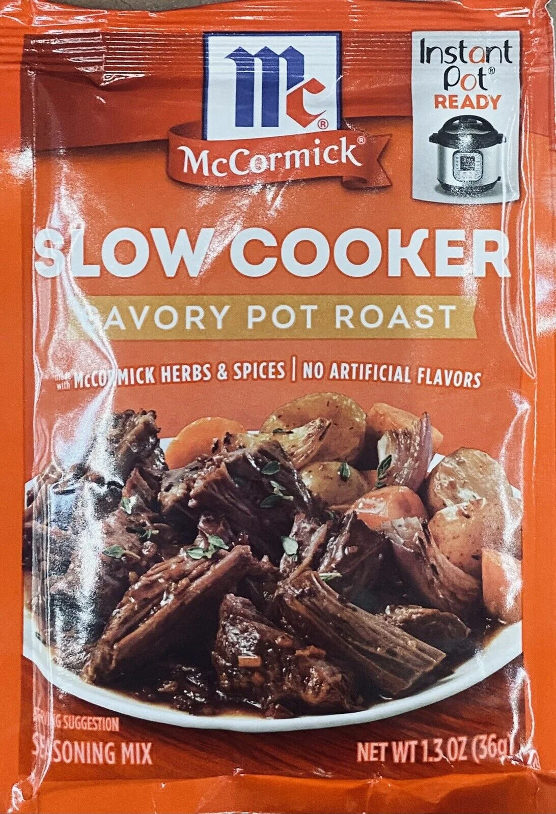McCormick Slow Cooker Pot Roast Seasoning Mix Savory Herbs & Spices 1.3oz 2 PACK