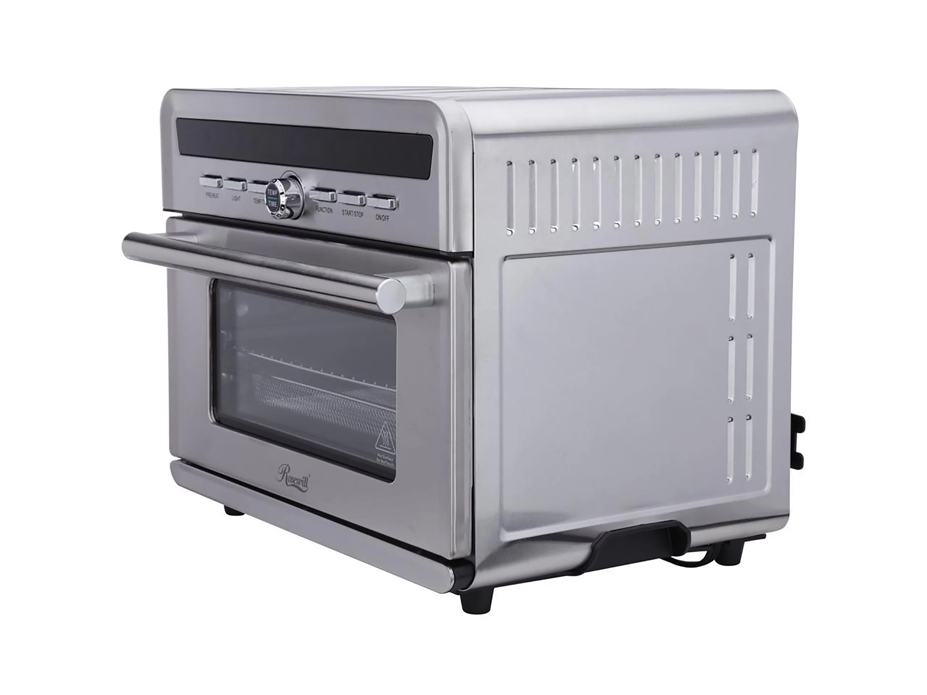 1800 W 4-Tray Stainless Steel Air Fryer Convection Toaster Oven with Large Transparent Window