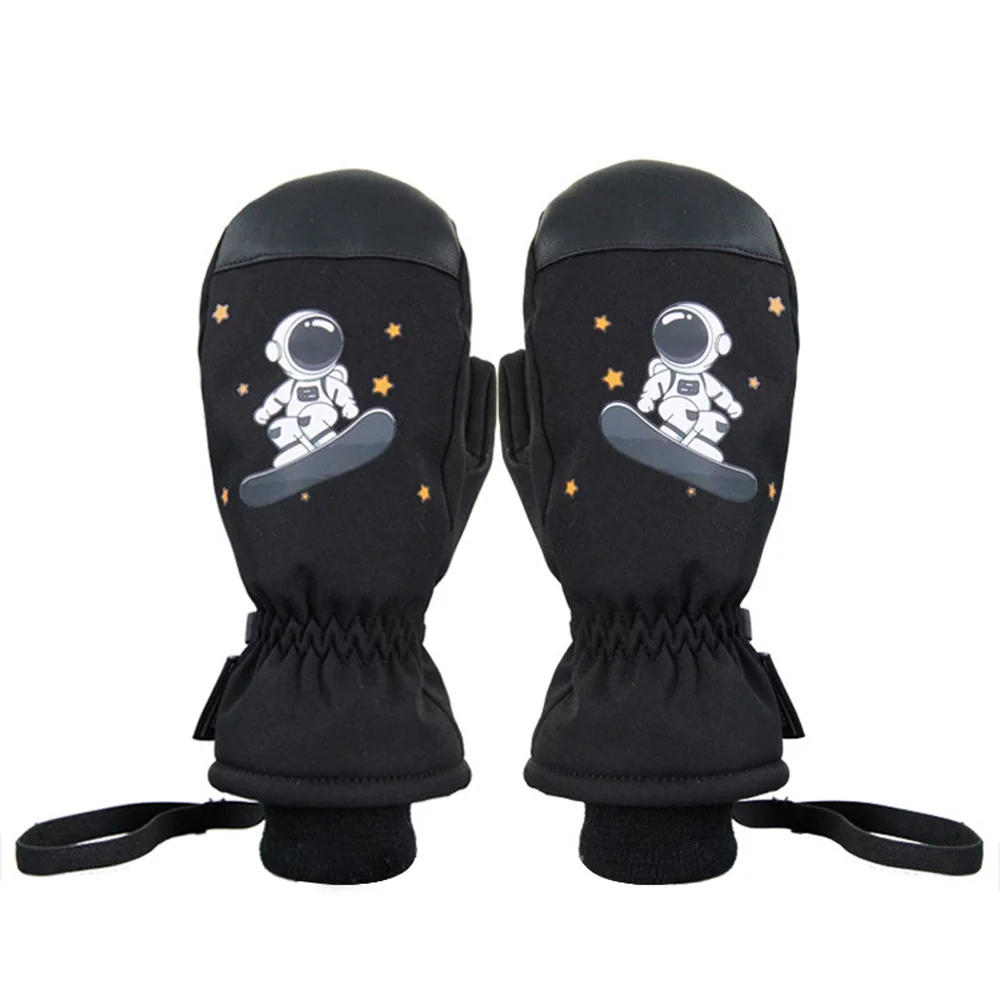 Radirus Winter Thickened Warm Children Gloves, Waterproof Windproof Bike Gloves for Kids