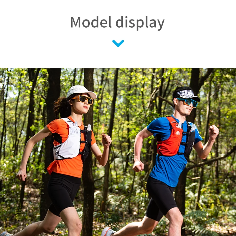 AONIJIE Running Hydration Vest 10L Large Capacity & Fits 6.8 Inch Phones,Hydration Running Backpack for Trail Running,Hiking,Cycling