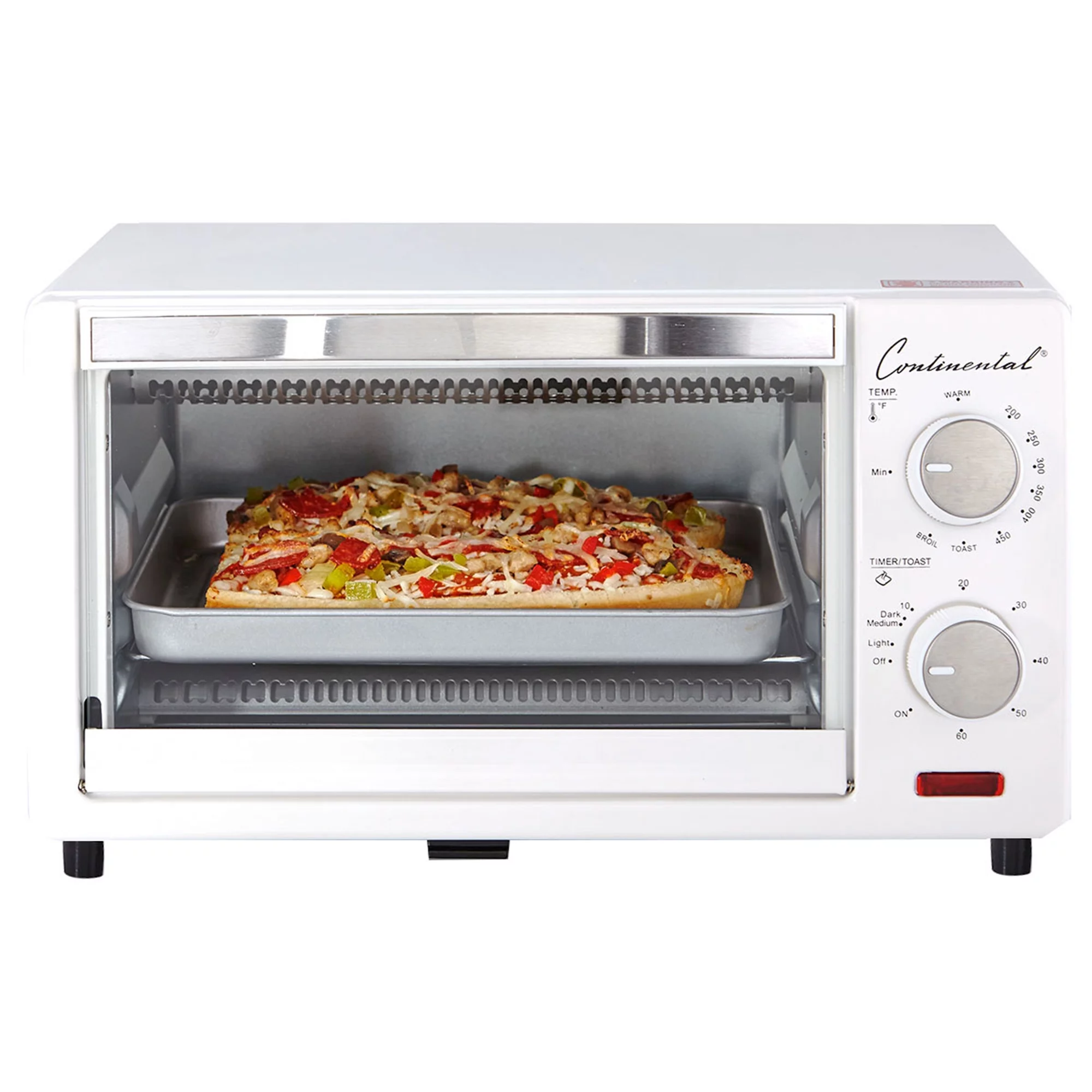 Continental Electric 4-Slice Toaster Oven