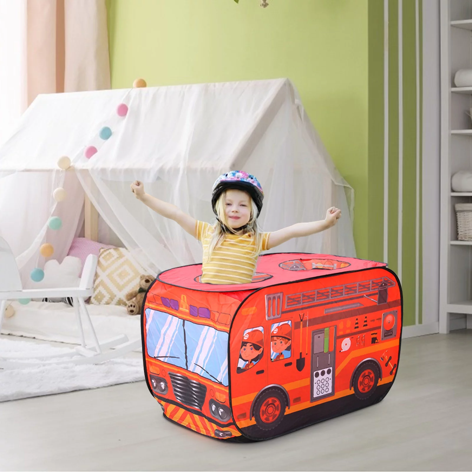 Fridja Foldable Pop-up Assembly Tent Durable Breathable And Tulle Kids Tent