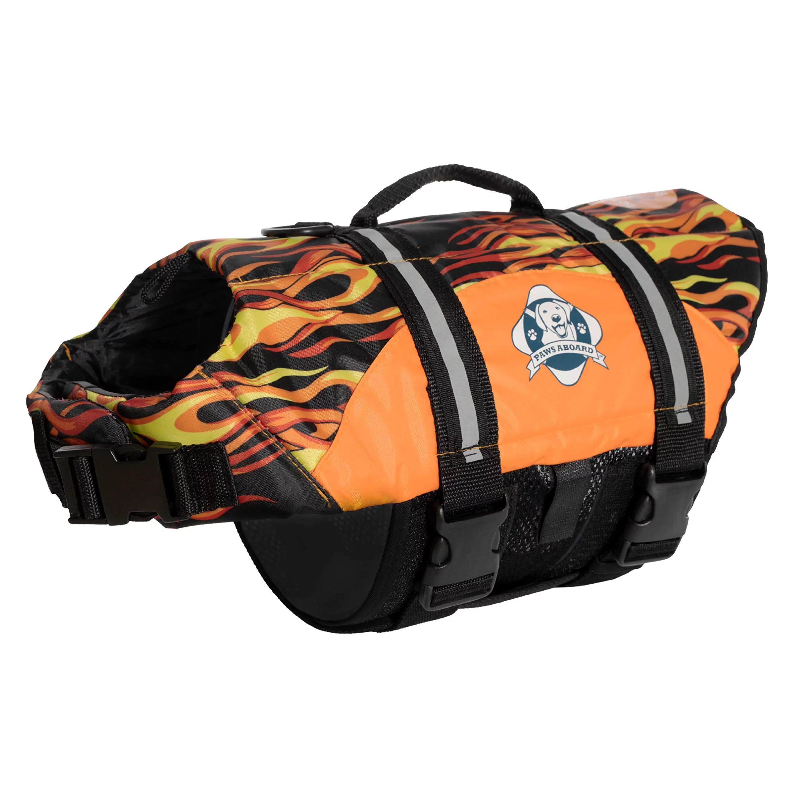 Paws Aboard F1600 Doggy Life Jacket XL Flames