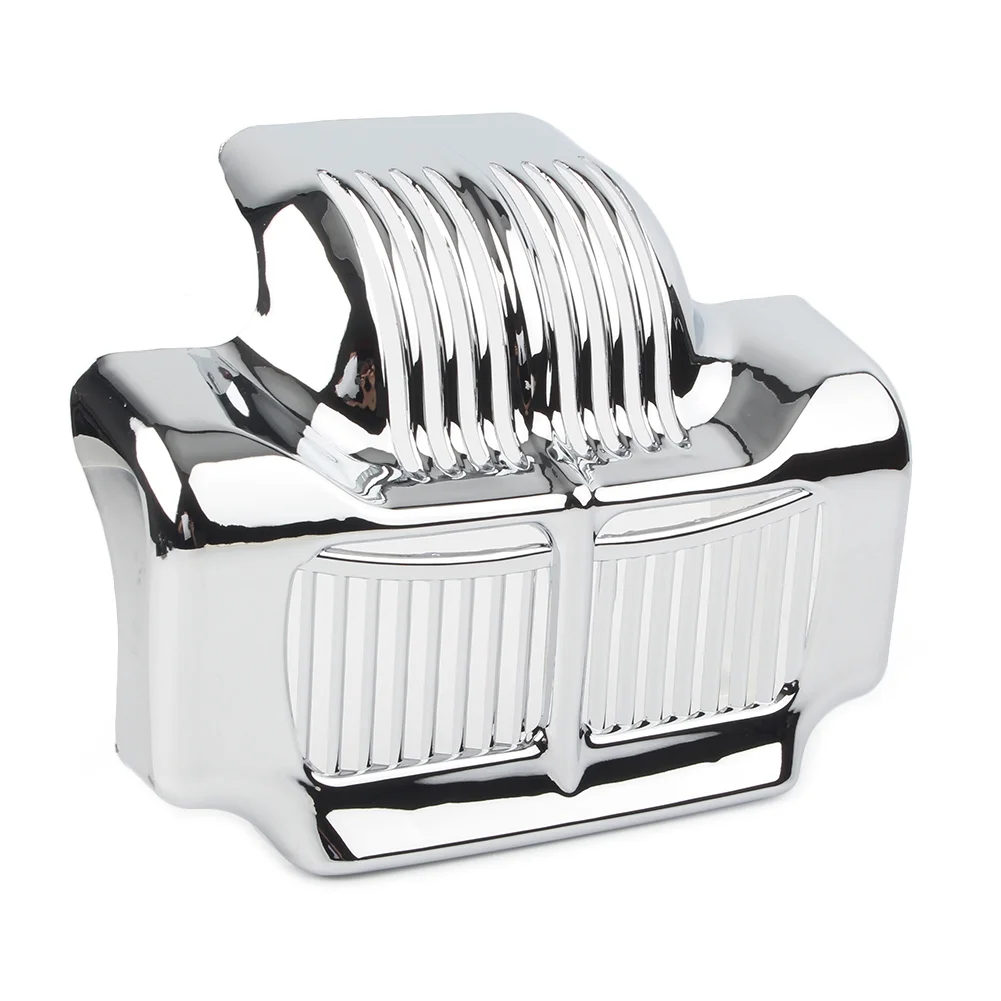 ZSWAL Motorbike Plated Stock Oil Cooler Cover Guard Accessaries for Harley Touring Electra Road Street Glide 2011-2016, Chrome
