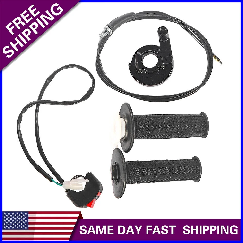 Paddsun Coleman Bike Throttle Grip Cable & Twist Cutoff Switch Kit - Suitable for CC100X CT200U-EX EXR Bicycles