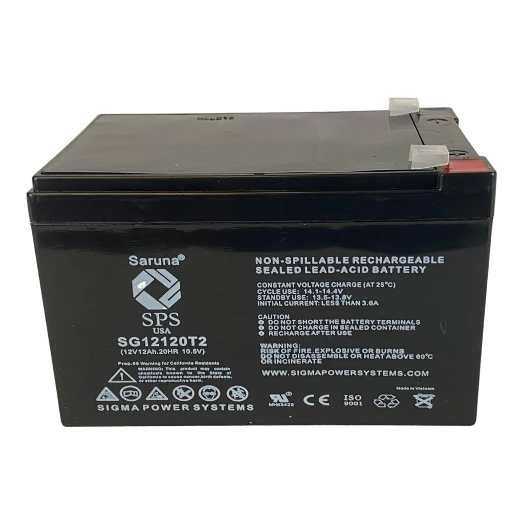 SPS Brand 12V 12Ah Replacement Battery (SG12120T2) for Electra Scoot-N-Go 88705 Scooter Bike (1 Pack)