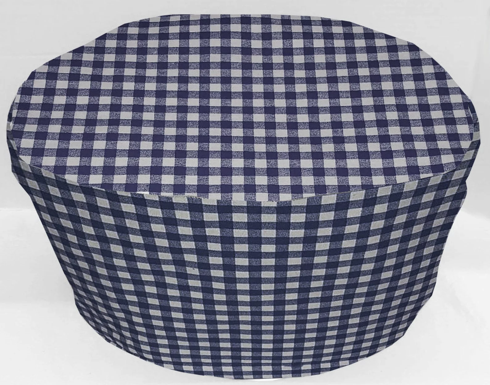 Navy Blue & White Checked Gingham Slow Cooker Cover by Penny's Needful Things (All Navy Blue Checked, Large)