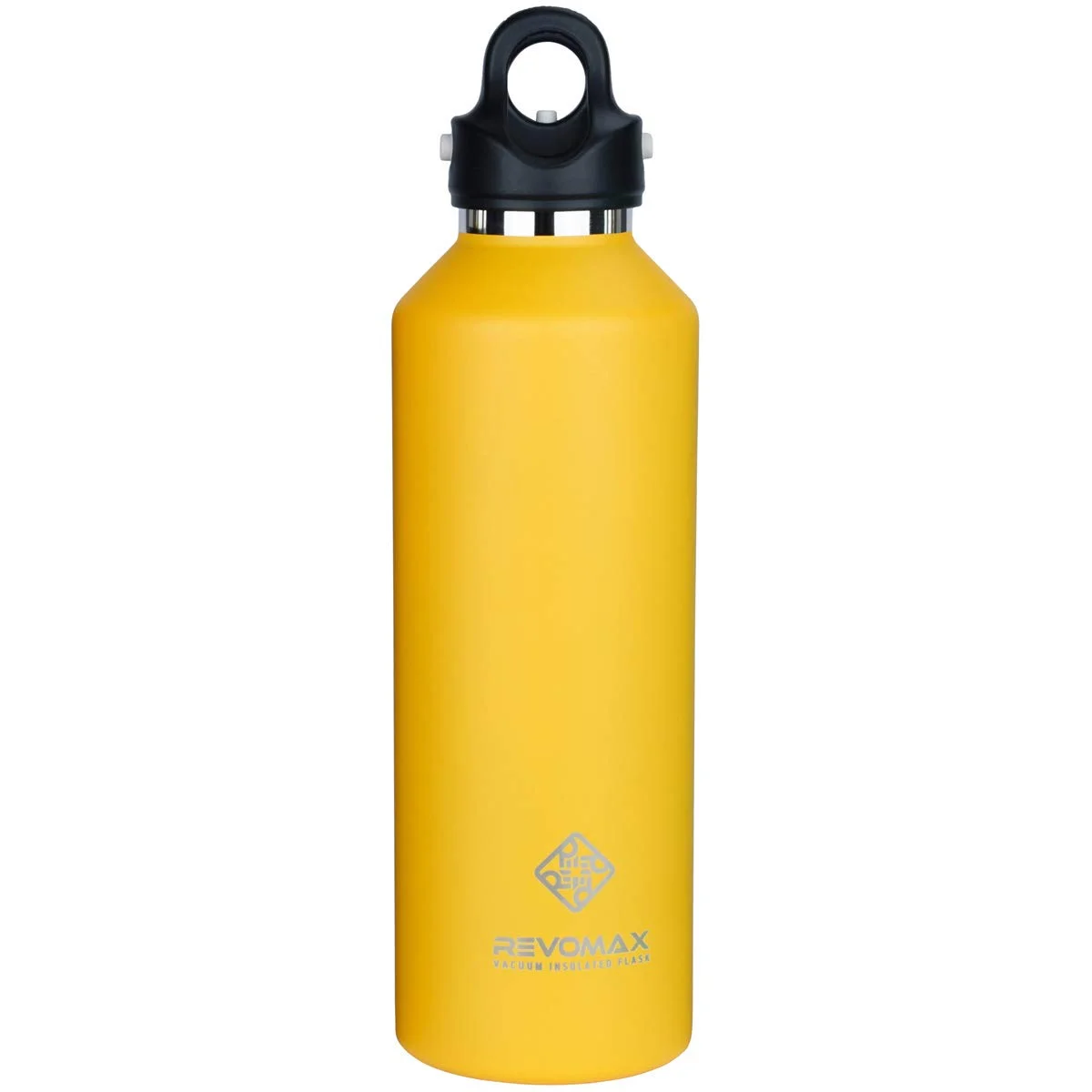 One Click Open Vacuum Insulated Water Bottle,Stainless Steel Tumblers, Thermo Flask With Twist-free Lid, Iced Coffee Cup For Travel, Yellow, 32oz