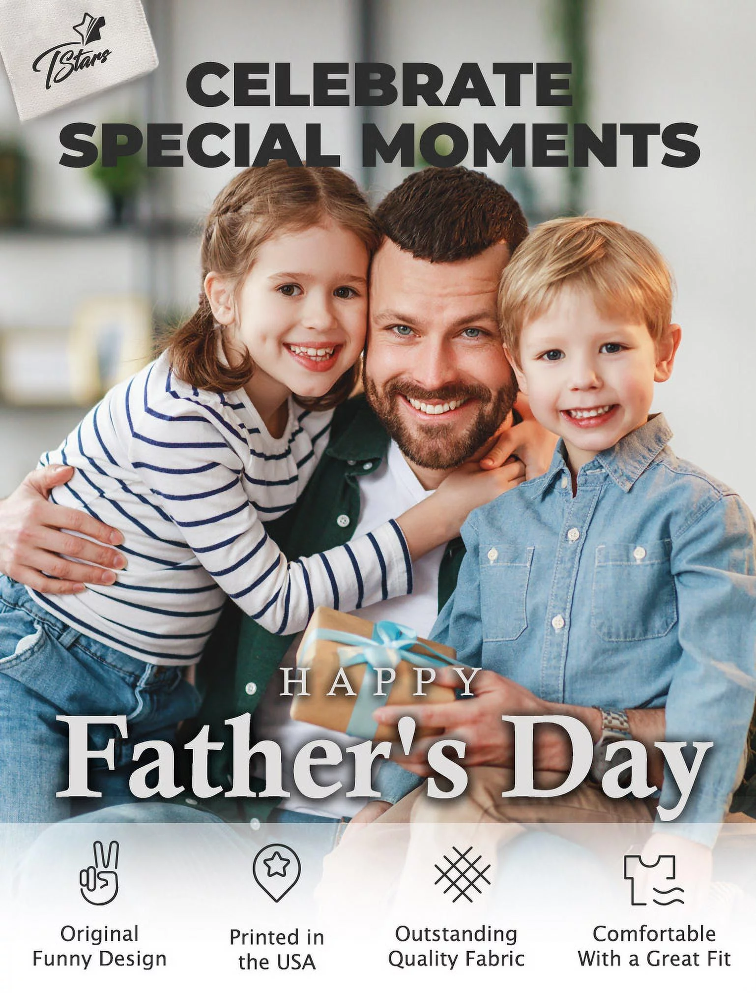 Proud Dad Shirt Gifts for Dads Fathers Day Awesome Papa Grandpa Shirts for Men 4X-Large Black