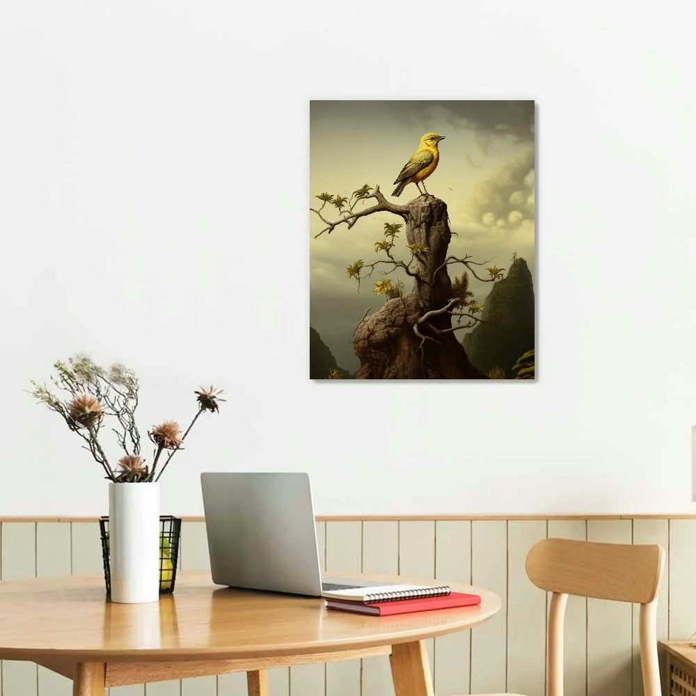 Nawypu Lost Cabin Sea Eagle by James Audubon | Print in Gold Beveled Frame | Fine Artwork Painting Reproduction | Framed Wall Art Decor Poster | Hunting Gift | Image