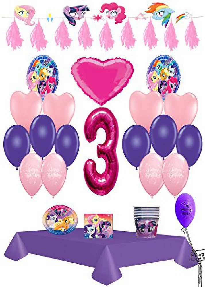 My Little Pony 3rd Birthday Ultimate Party Pack 61pc.