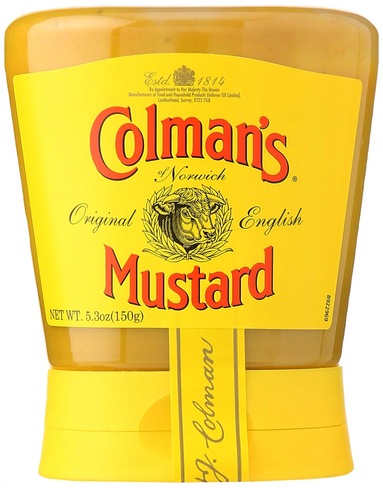 Colman,S Mustard Squeezy, 5.3 Oz