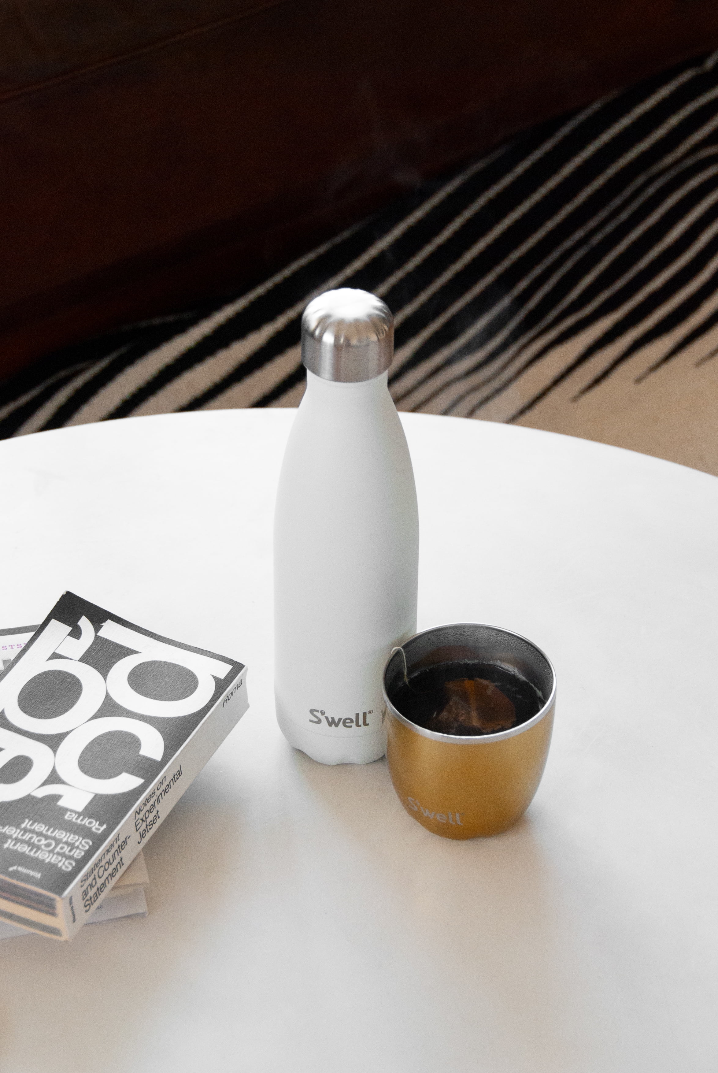 S'well Vacuum Insulated Stainless Steel Water Bottle, Moonstone, 17 oz