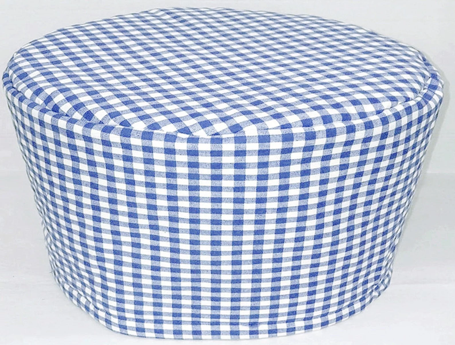 Light Blue & White Checked Gingham Slow Cooker Cover by Penny's Needful Things (All Light Blue Checked, Large)