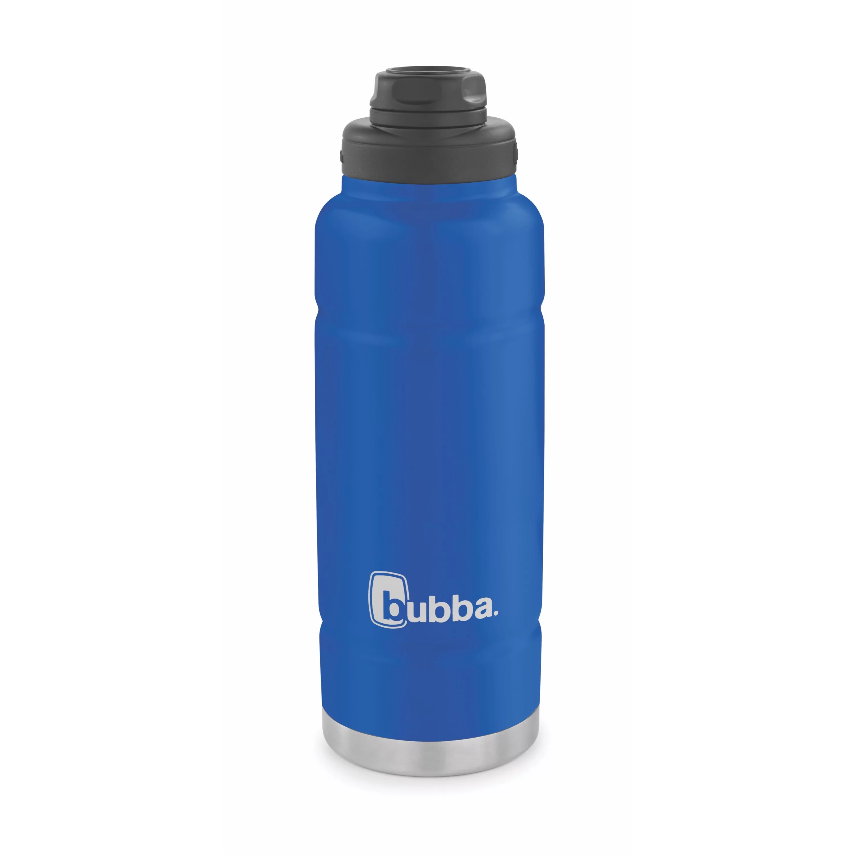 Bubba Trailblazer 40 oz Very Berry Blue and Black Stainless Steel Water Bottle with Wide Mouth Lid