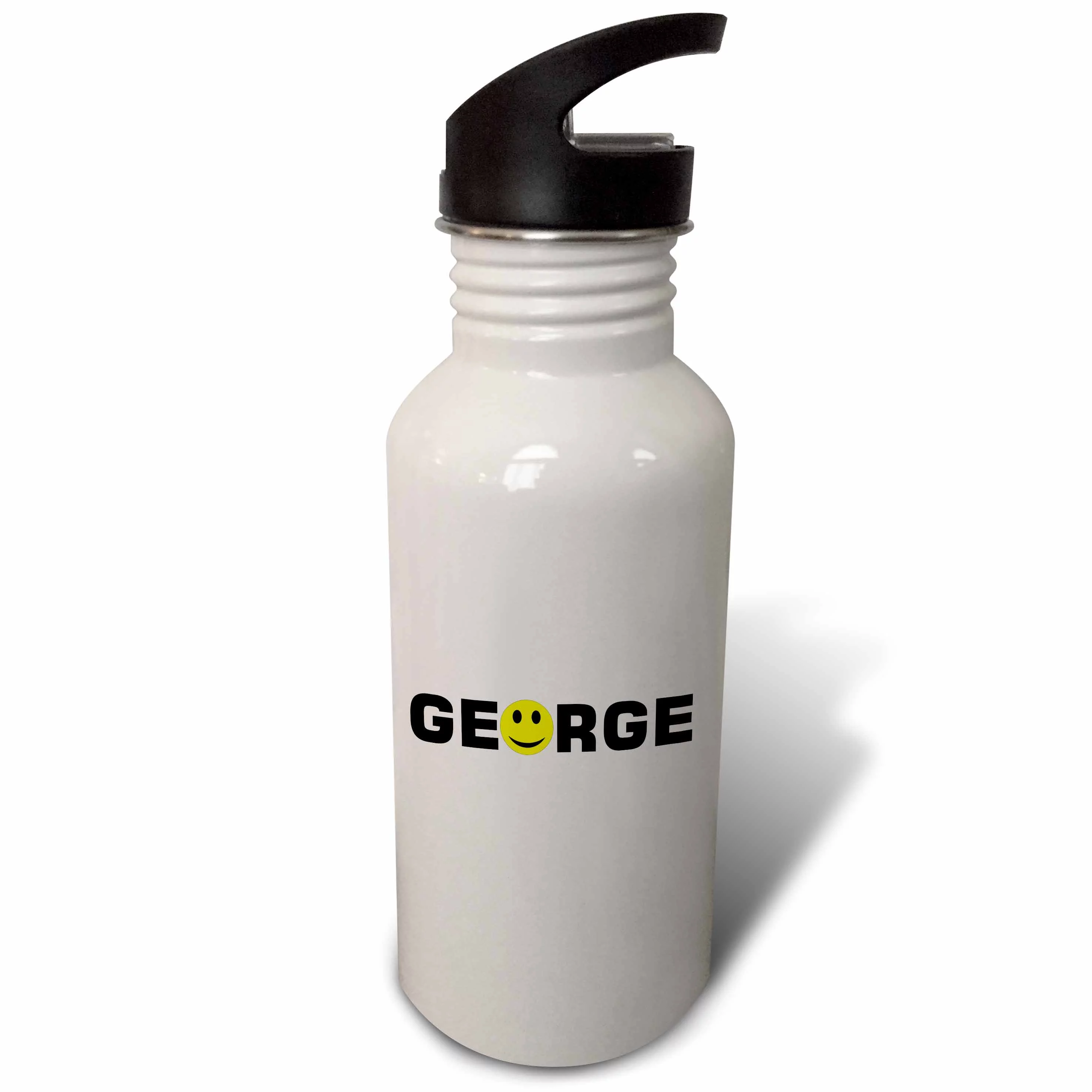 Print of George With smiling Face For O 21 oz Sports Water Bottle wb-204826-1