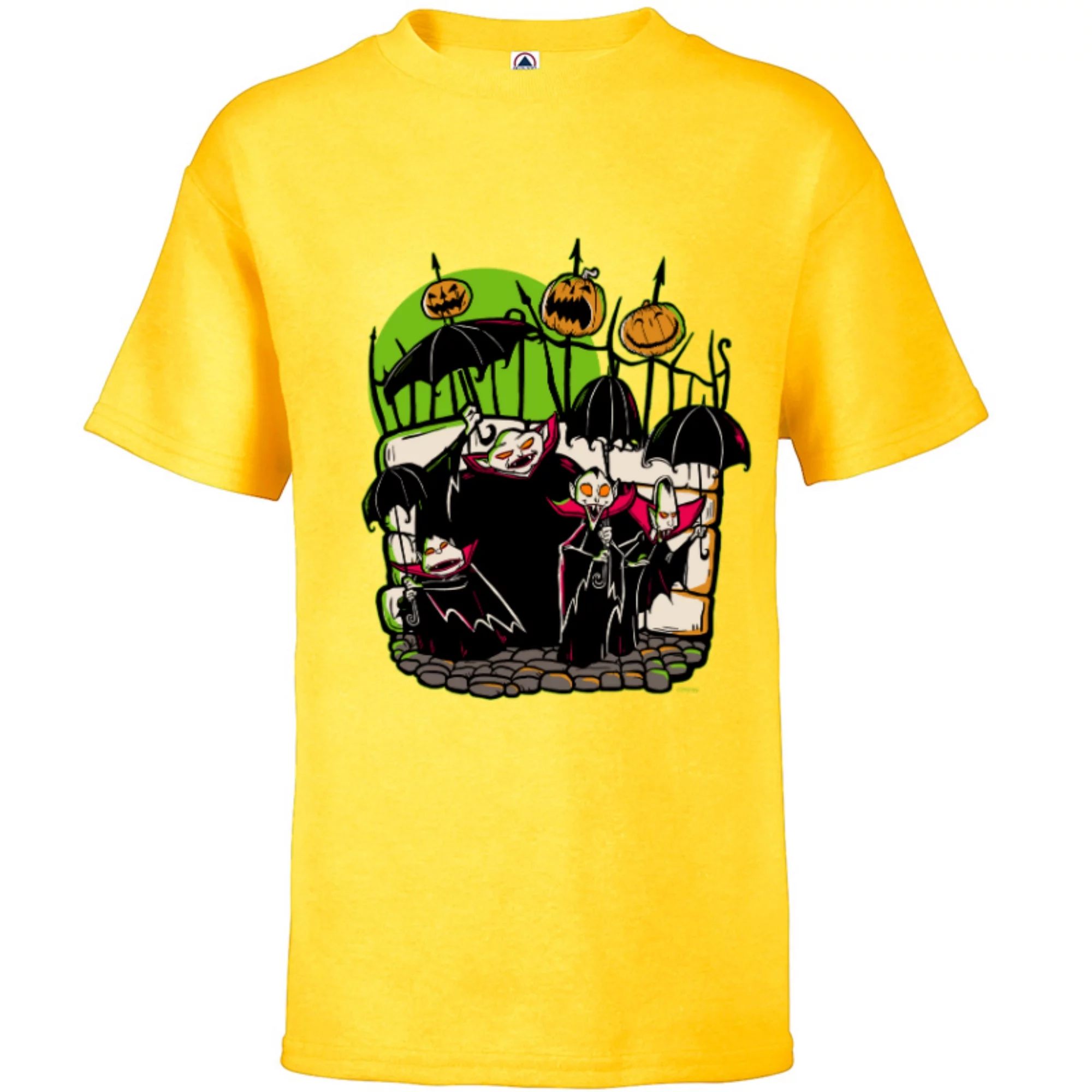 Disney 100 Nightmare Before Christmas Halloween Vampires - Short Sleeve T-Shirt for Kids - Customized-Sunflower