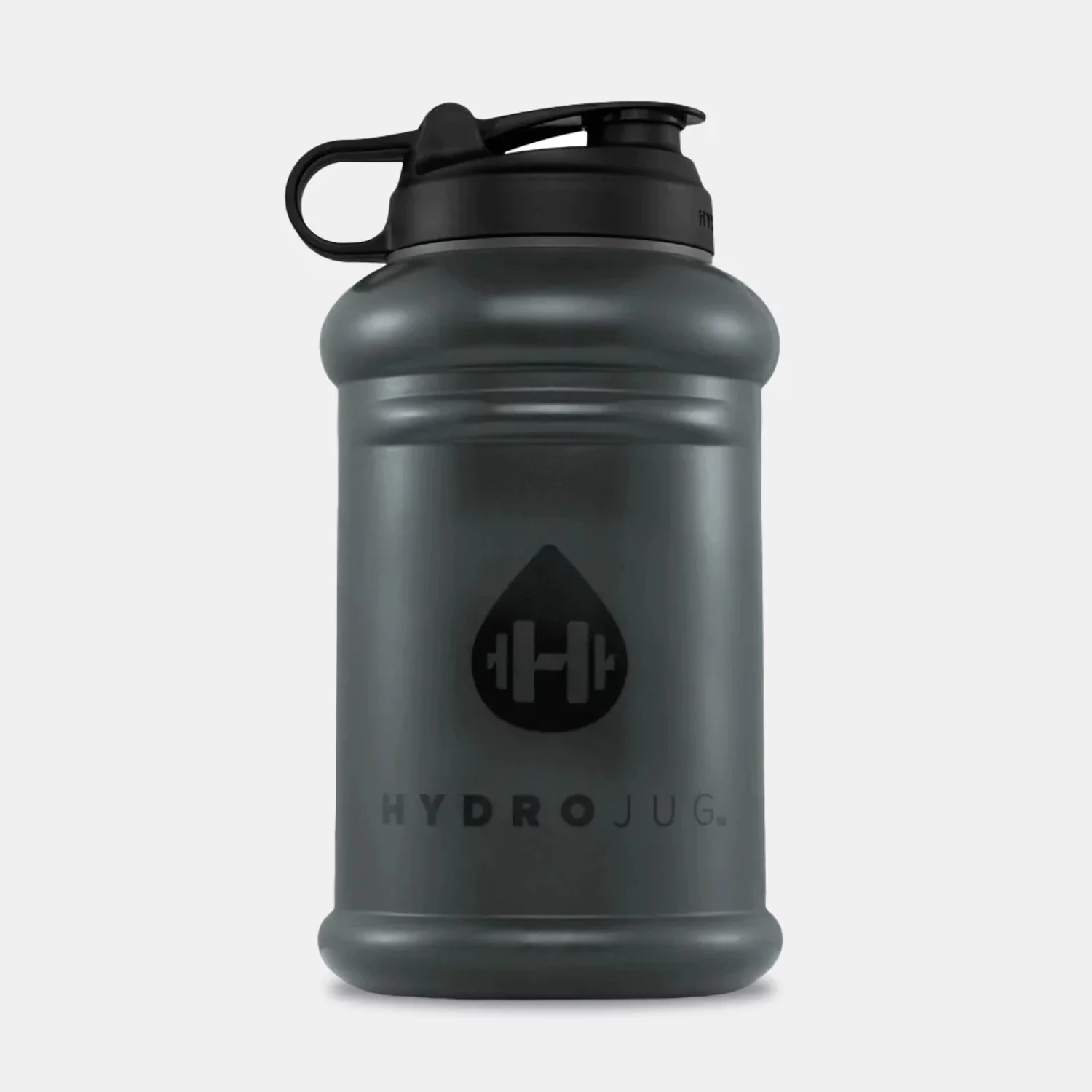 Hydrojug Half Gallon (73oz) Pro Jug - Refillable, Reusable Water Bottle With Carry Handle - Leakproof Guarantee - Dishwasher Safe, BPA Free - Black