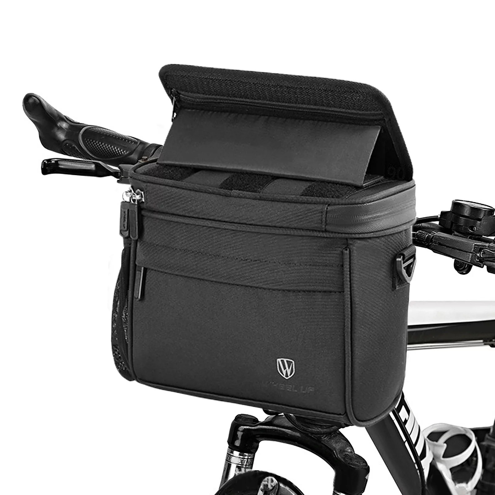 WHEEL UP Bicycle bag,Handlebar 7in Screen anteriore per Screen Bike EVA Handlebar 7in Frame Waterproof EVA Waterproof EVA Handlebar Borsa per Touch per manubrio EVA per bici touch bici touch screen