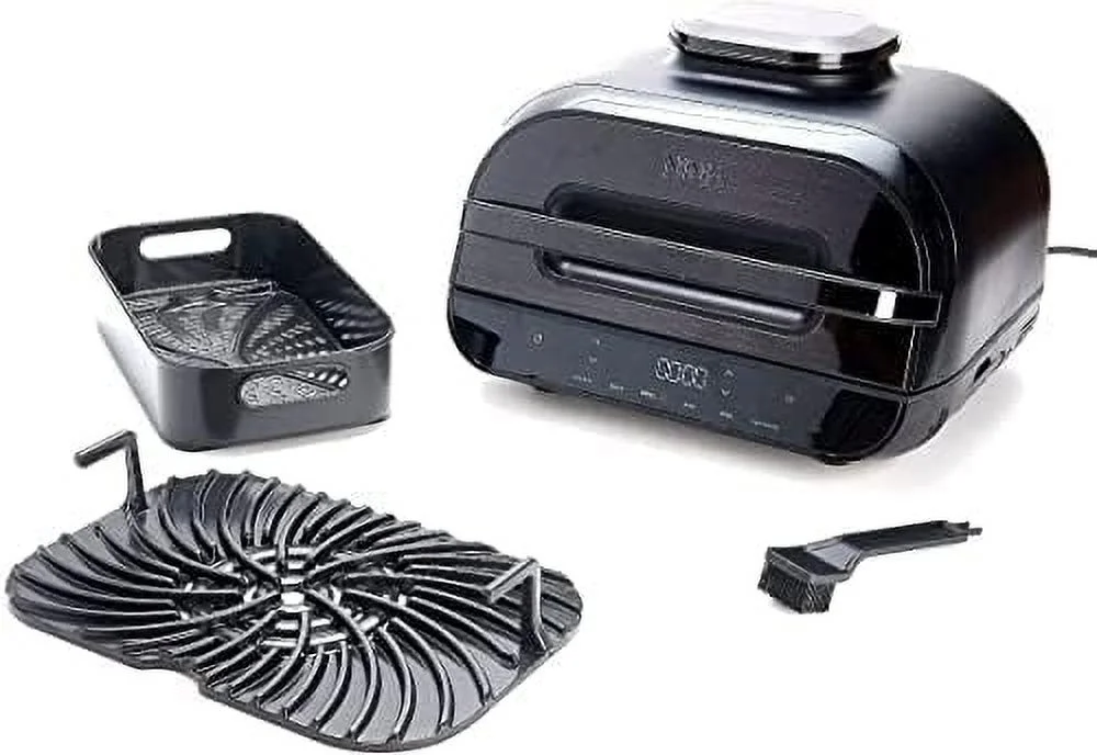 Open Box Ninja Foodi Smart XL 6-in-1 Indoor Grill Air Fry Bake Broil FG551HBK - Black