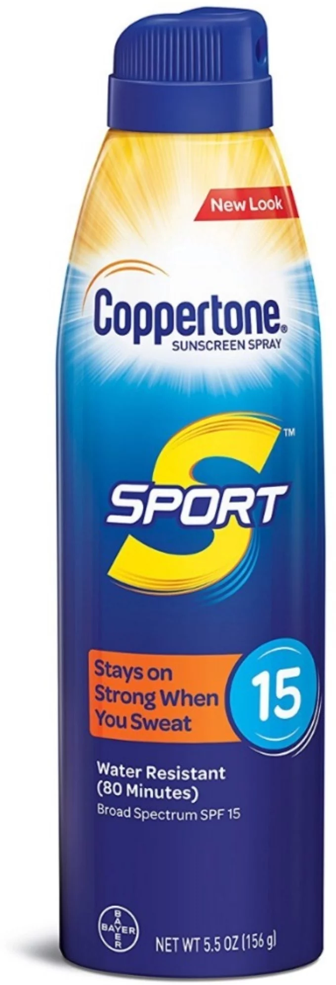 Coppertone Sport Continuous Sunscreen Spray Broad Spectrum 5.5 oz (Pack of 6)