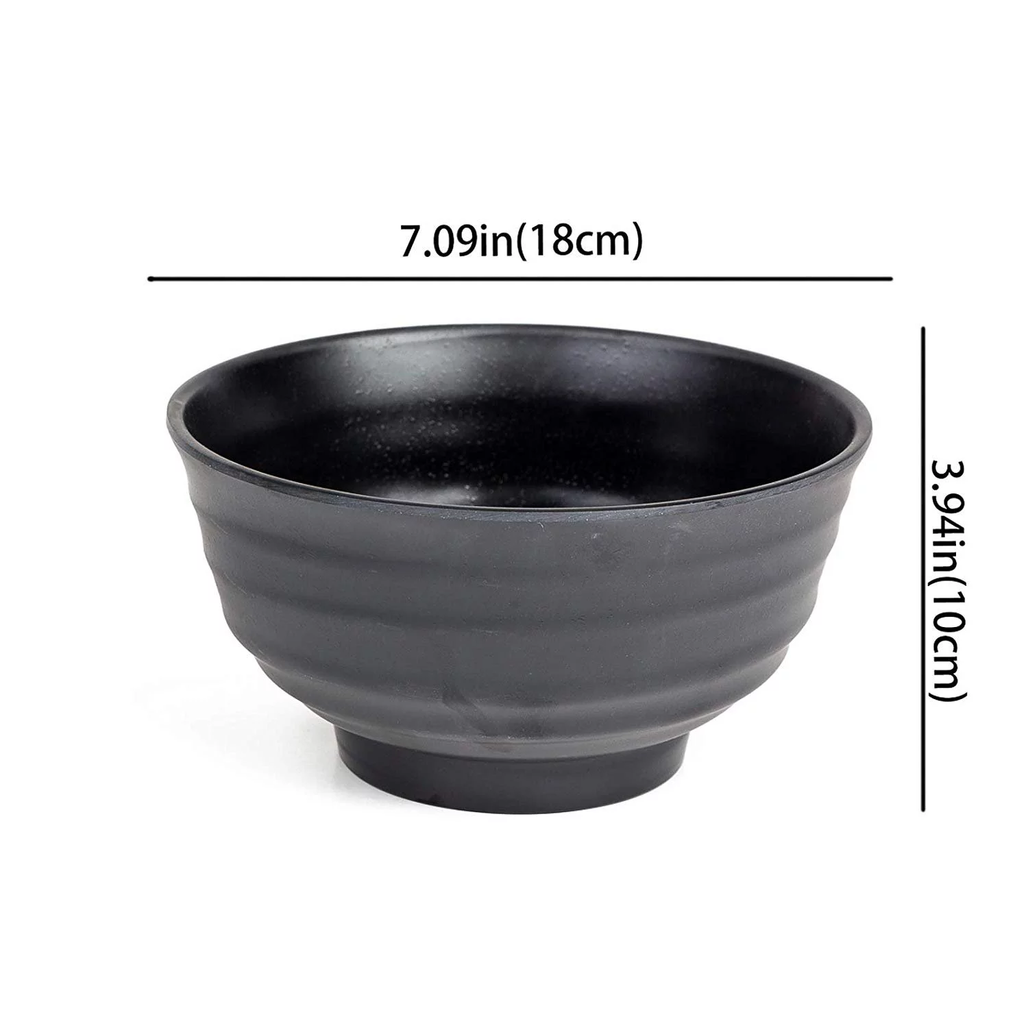 ASIAN HOME 56 Ounce Large Melamine Japanese Ramen Noodle Soup Bowl Hard Plastic Dishware for Udon Soba Pho Asian Noodles - 8.27