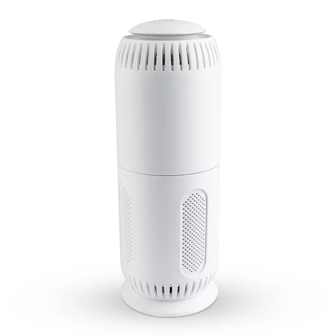 Air Purifiers for Allergies and Asthma,Air Purifier for Bedroom Mini Air Purifier for Home,Dust,Pets,Indoor,Office,Small Room,Portable Desktop Air Purifier for Smoke Odor,White