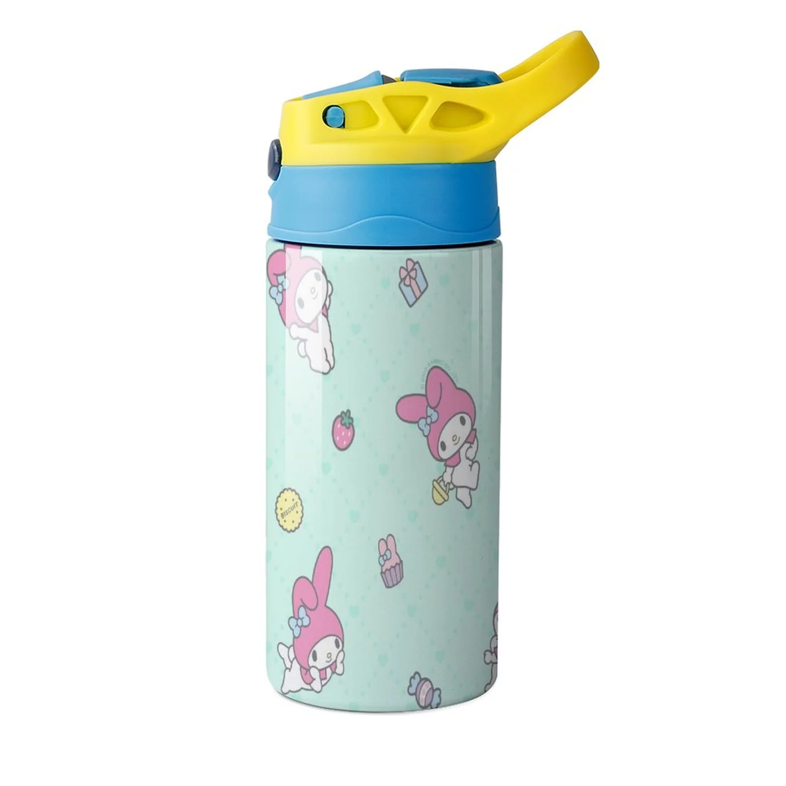 My Melody Rabbits Children's Water Bottle Vacuum Insulated Stainless Steel Cup With Straw Toddler Thermoses
