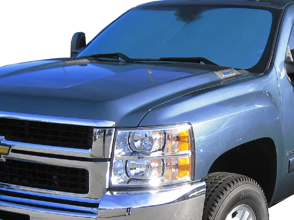 HeatShield, The Original Windshield Sun Shade, Custom-Fit for GMC Sierra Truck (Crew Cab) 2007, 2008, 2009, 2010, 2011, 2012, 2013, Silver Series