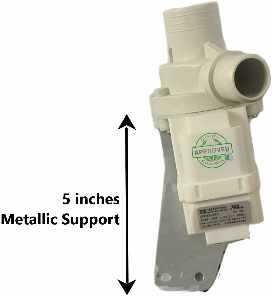 GLOB PRO SOLUTIONS WH23X10043 Washer Drain Water Pump Assembly 5