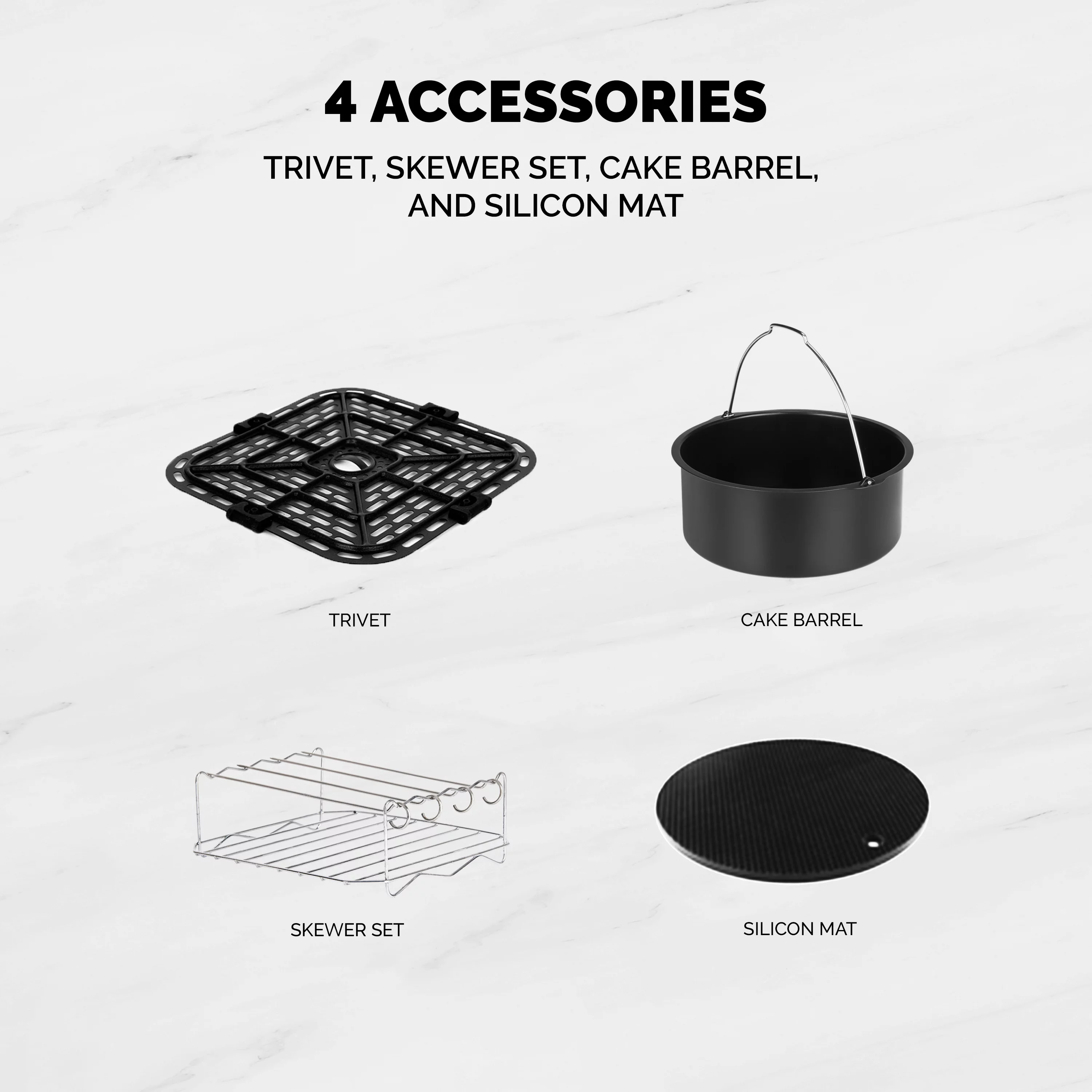 Kalorik MAXX® 7 Quart Digital Air Fryer, Black and Stainless Steel